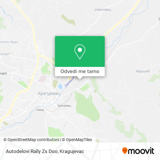 Autodelovi Rally Zs Doo mapa