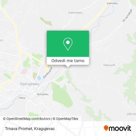 Trnava Promet mapa