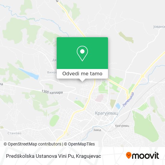 Predškolska Ustanova Vini Pu mapa