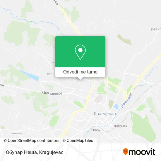 Обућар Неша mapa