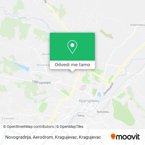 Novogradnja, Aerodrom, Kragujevac mapa