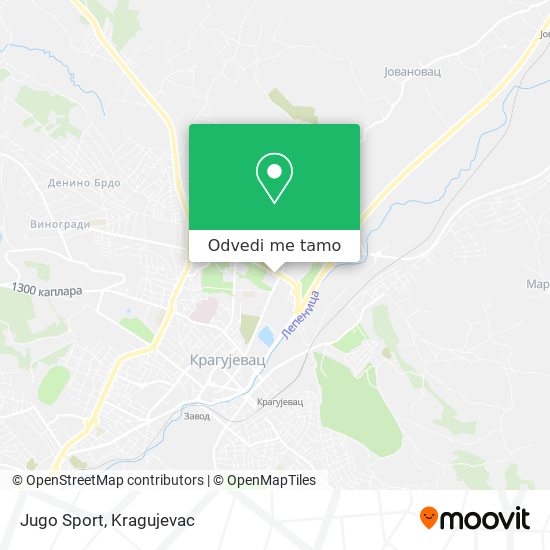 Jugo Sport mapa