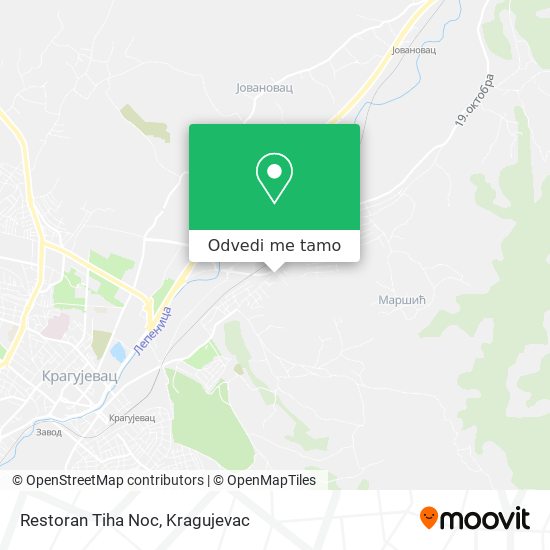 Restoran Tiha Noc mapa