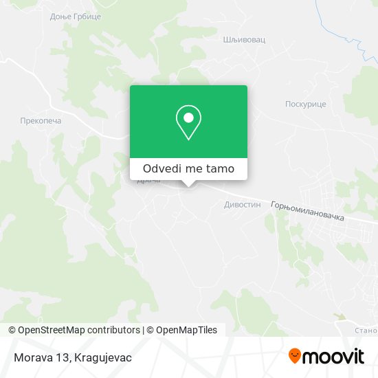 Morava 13 mapa