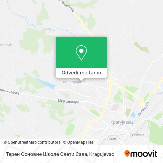 Терен Основне Школе Свети Сава mapa