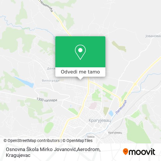 Osnovna Škola Mirko Jovanović,Aerodrom mapa