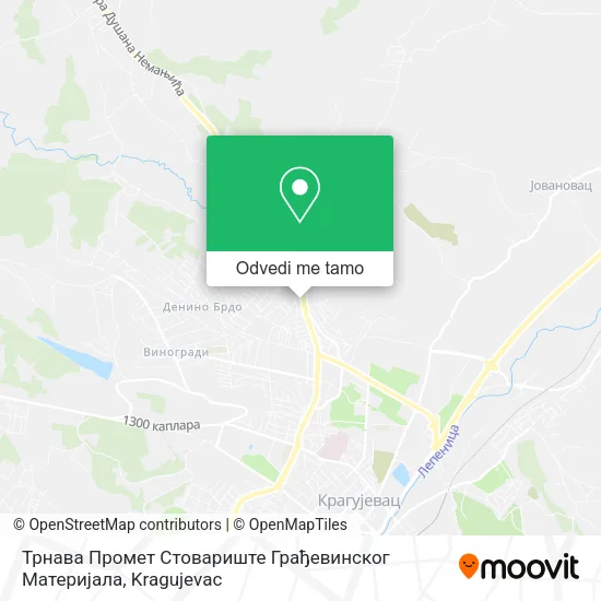 Трнава Промет Стовариште Грађевинског Материјала mapa