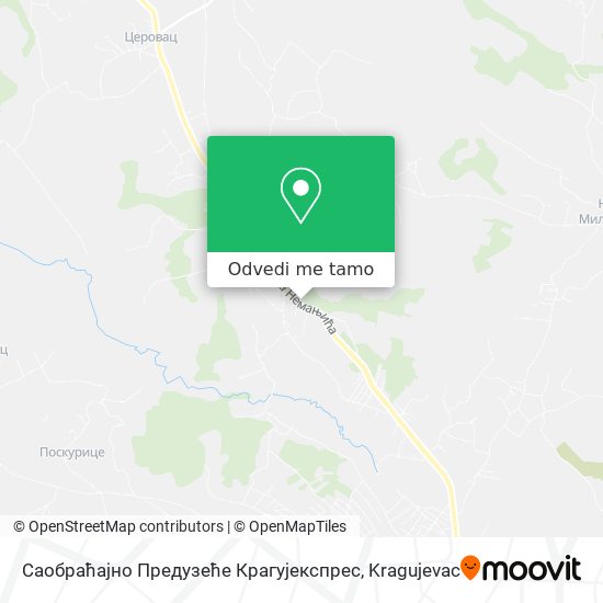 Саобраћајно Предузеће Крагујекспрес mapa