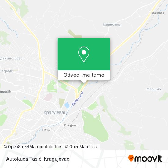 Autokuća Tasić mapa