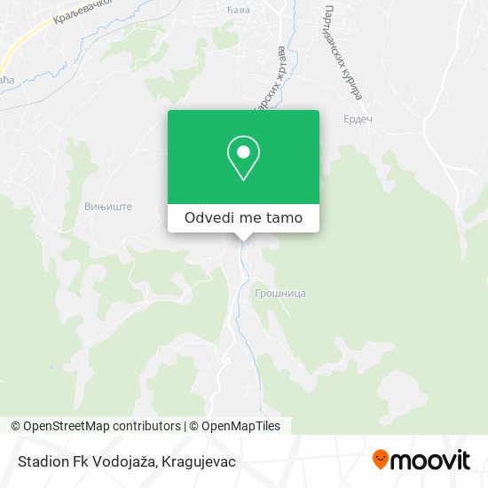 Stadion Fk Vodojaža mapa