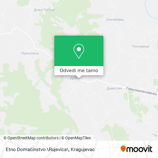 Etno Domaćinstvo \Rujevica\ mapa