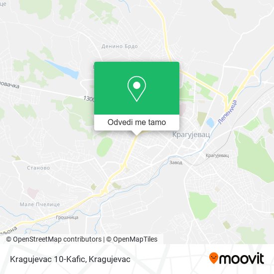 Kragujevac 10-Kafic mapa