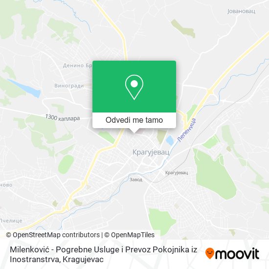 Milenković - Pogrebne Usluge i Prevoz Pokojnika iz Inostranstrva mapa