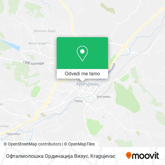 Офталмолошка Ординација Визус mapa