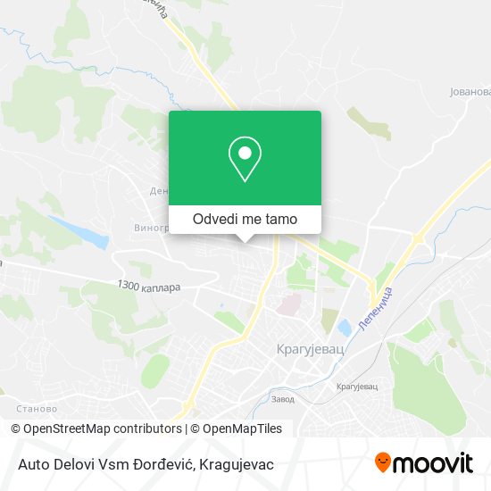 Auto Delovi Vsm Đorđević mapa