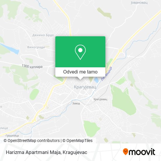 Harizma Apartmani Maja mapa