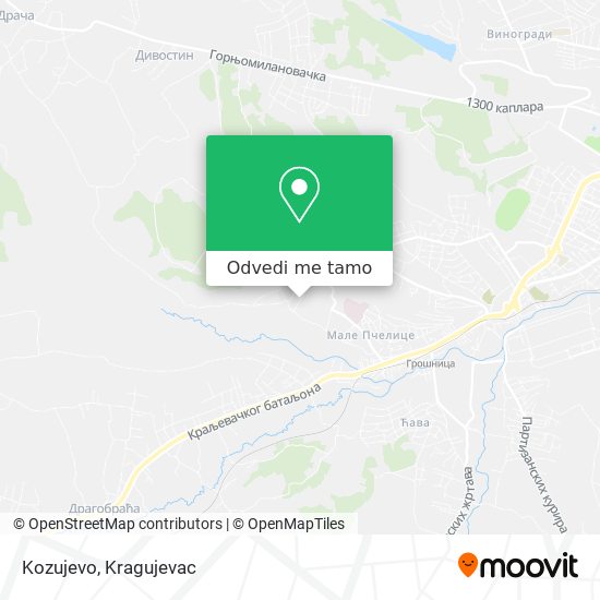 Kozujevo mapa