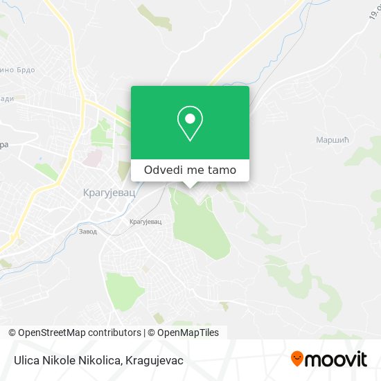 Ulica Nikole Nikolica mapa