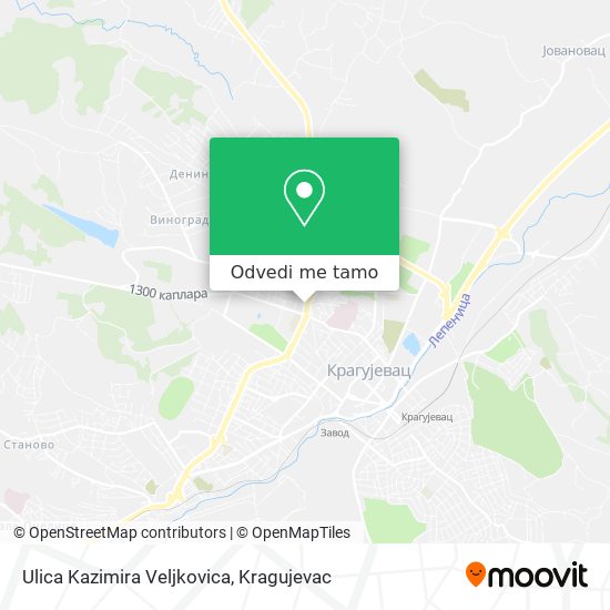 Ulica Kazimira Veljkovica mapa