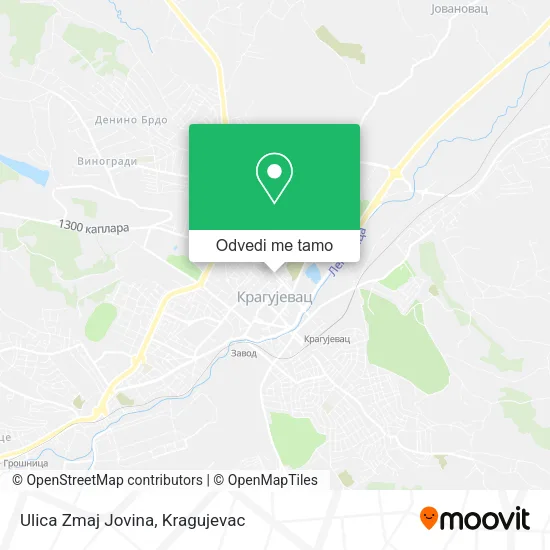 Ulica Zmaj Jovina mapa