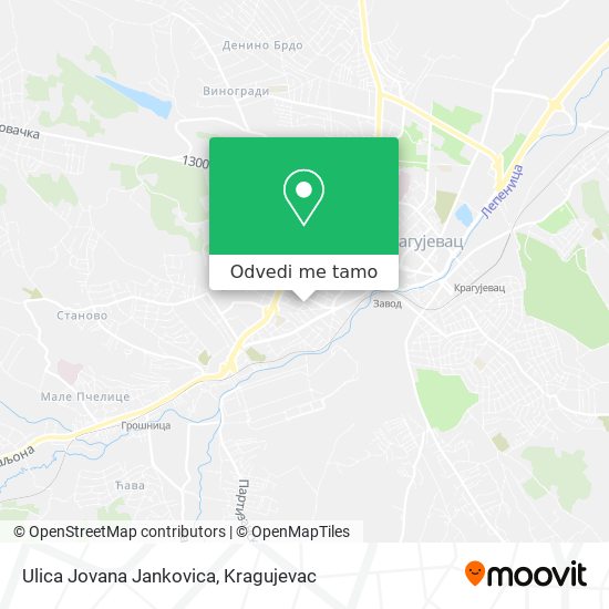 Ulica Jovana Jankovica mapa