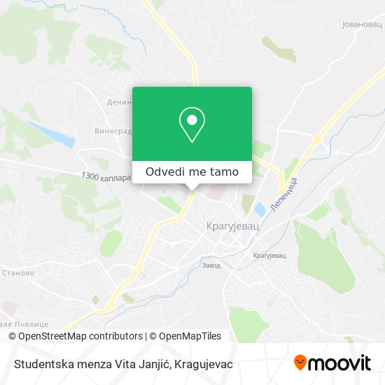 Studentska menza Vita Janjić mapa