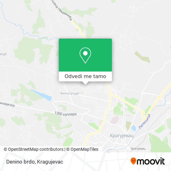 Denino brdo mapa