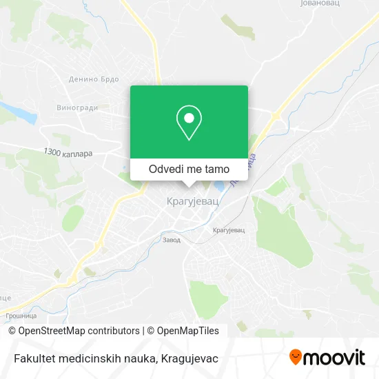 Fakultet medicinskih nauka mapa