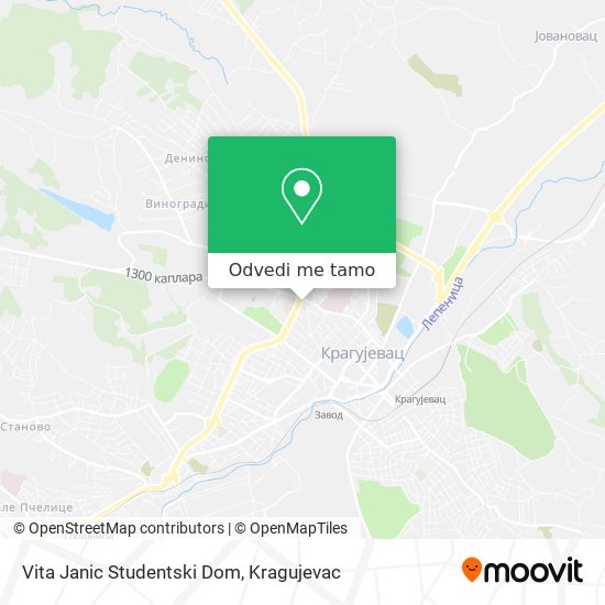 Vita Janic Studentski Dom mapa