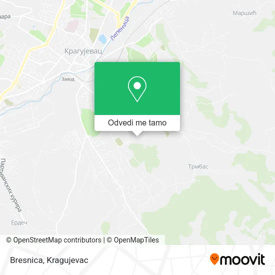 Bresnica mapa