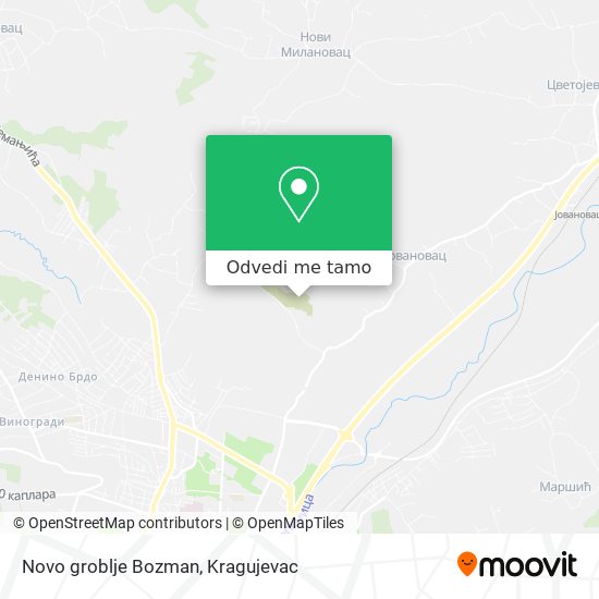 Novo groblje Bozman mapa