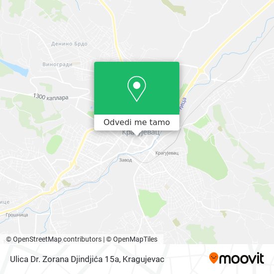 Ulica Dr. Zorana Djindjića 15a mapa