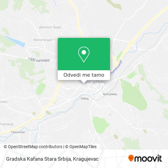 Gradska Kafana Stara Srbija mapa