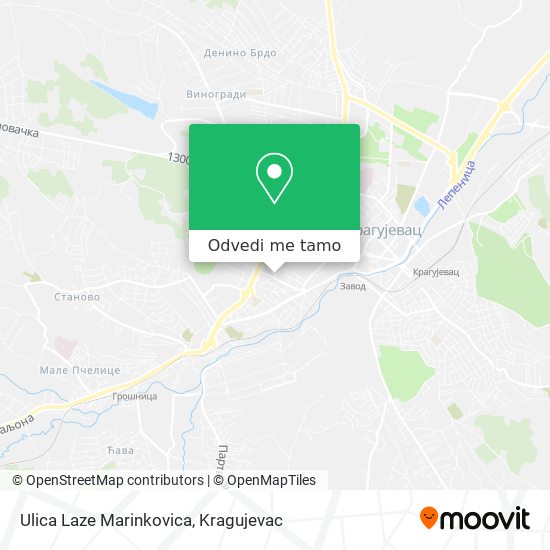 Ulica Laze Marinkovica mapa