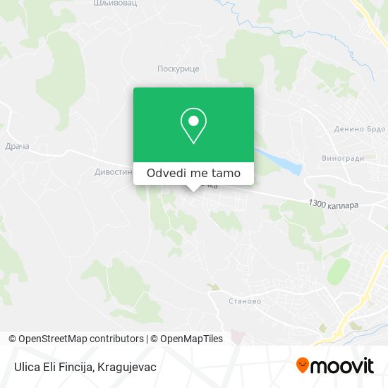 Ulica Eli Fincija mapa