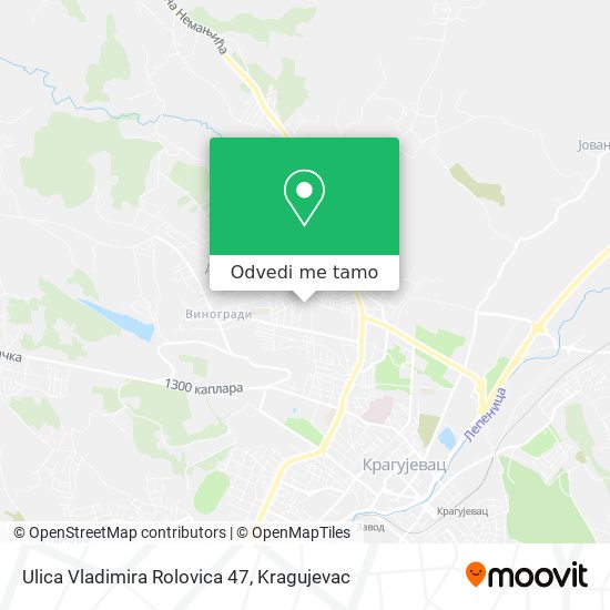 Ulica Vladimira Rolovica 47 mapa