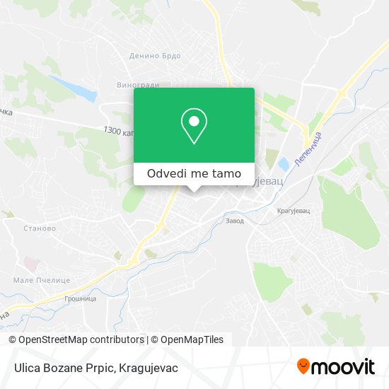 Ulica Bozane Prpic mapa