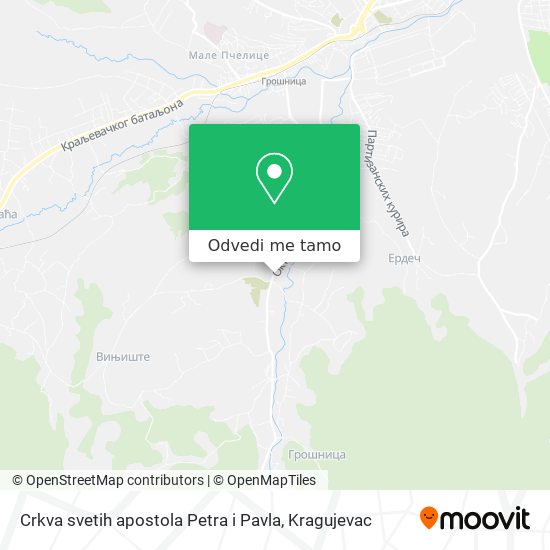 Crkva svetih apostola Petra i Pavla mapa