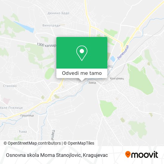 Osnovna skola Moma Stanojlovic mapa