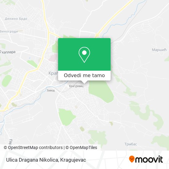 Ulica Dragana Nikolica mapa