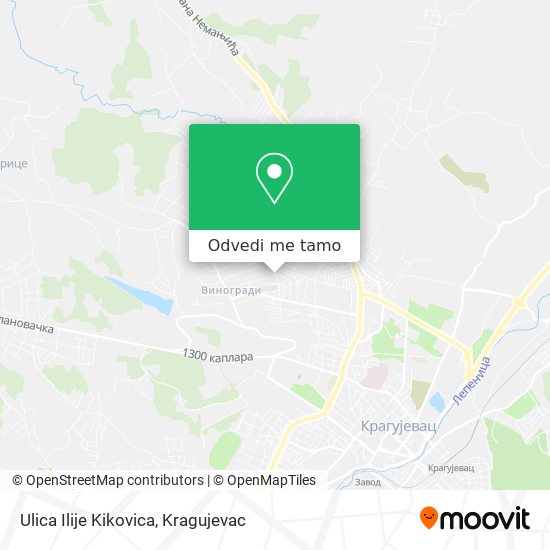 Ulica Ilije Kikovica mapa