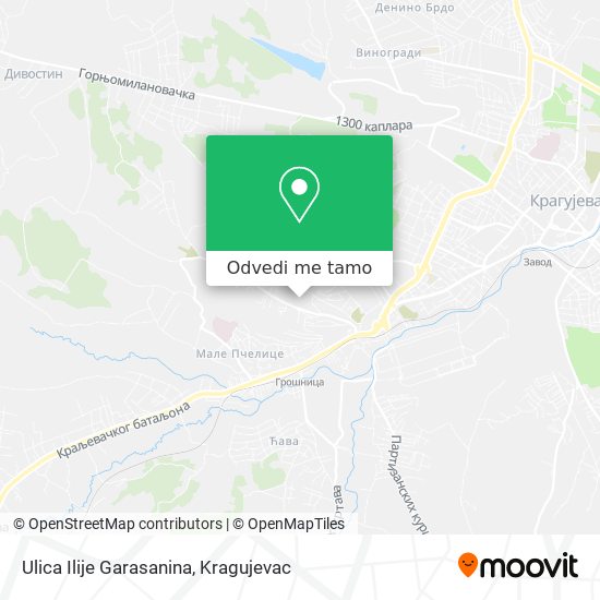 Ulica Ilije Garasanina mapa