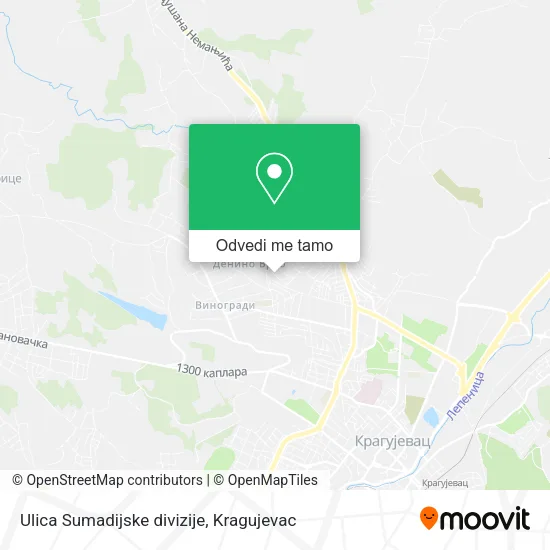 Ulica Sumadijske divizije mapa
