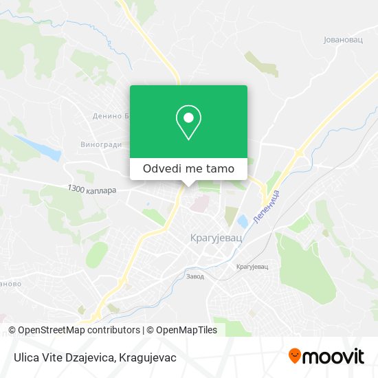 Ulica Vite Dzajevica mapa