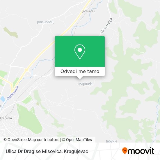 Ulica Dr Dragise Misovica mapa