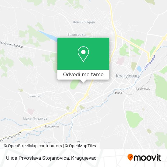 Ulica Prvoslava Stojanovica mapa
