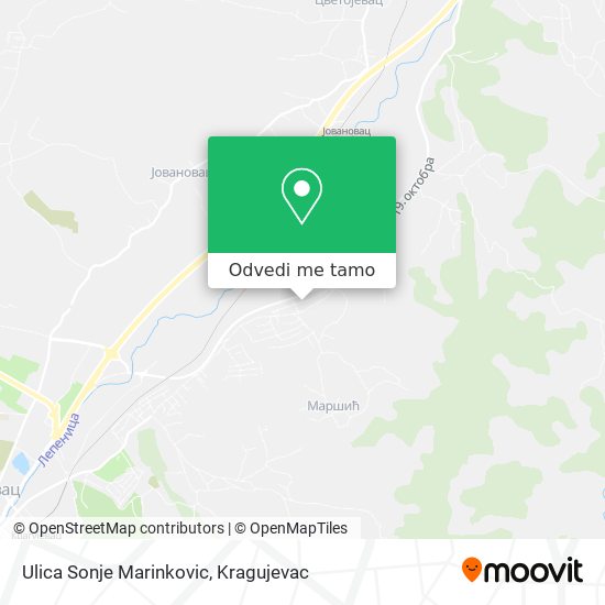 Ulica Sonje Marinkovic mapa