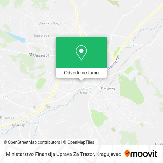Ministarstvo Finansija Uprava Za Trezor mapa