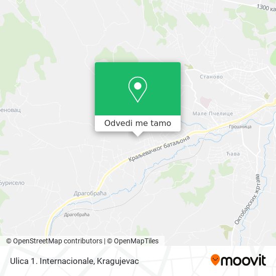 Ulica 1. Internacionale mapa