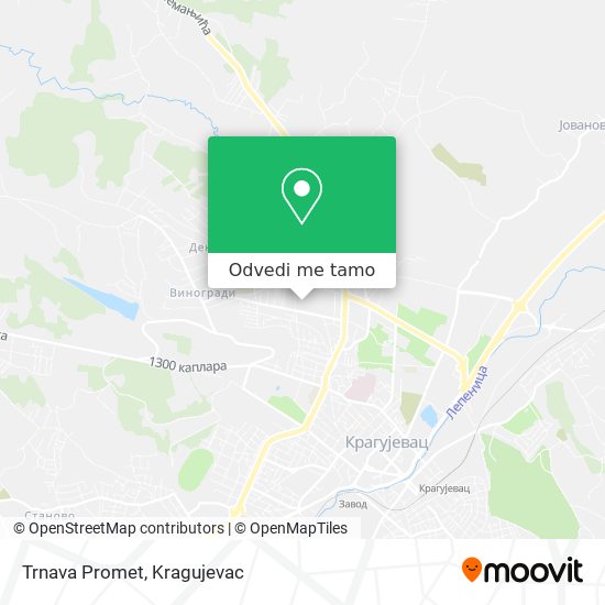 Trnava Promet mapa